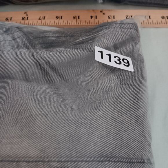 School of Hard Knocks Denim Jacket XXL Charcoal Gray Y2K Street Embroidered - Picture 9 of 9